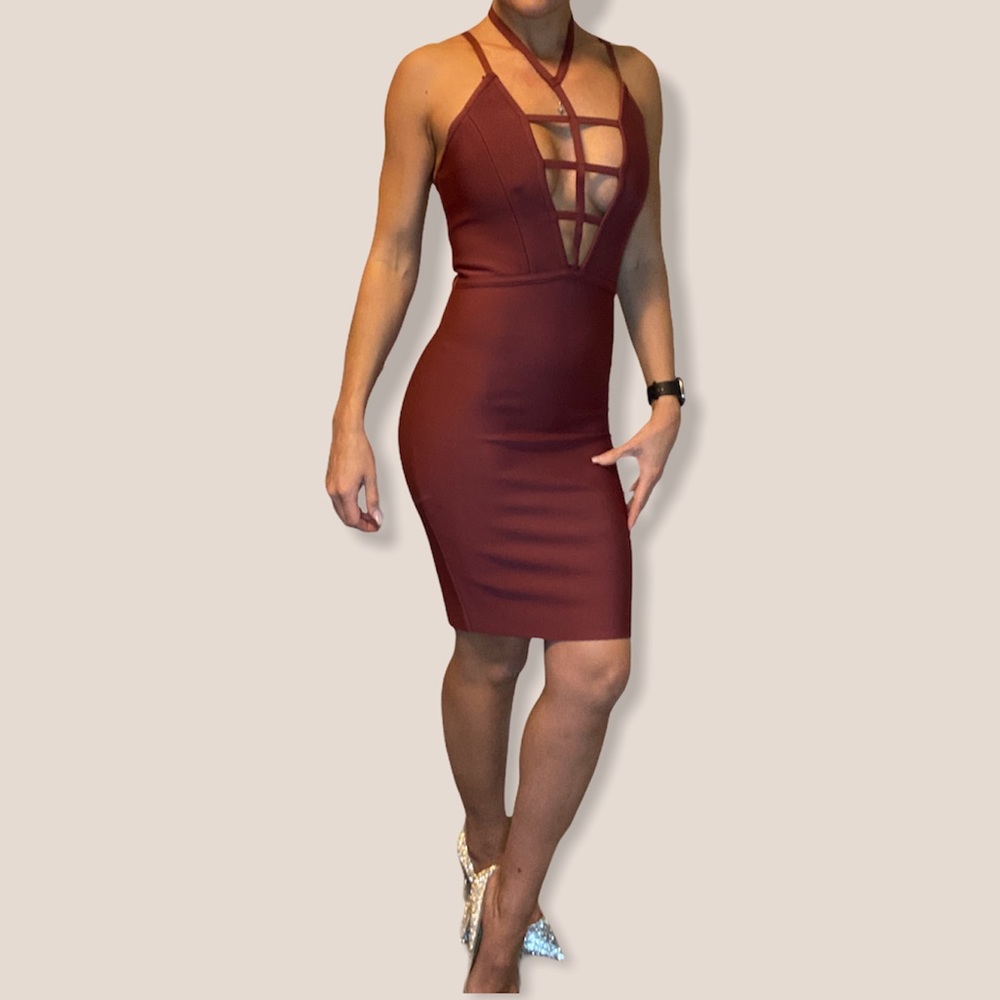 Sexy Mauve Bodycon Dress for a Night Out!